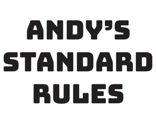 Andy's Standard Rules (PocketMod)  