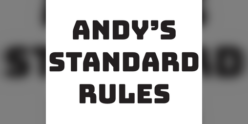 Cover image for Andy's Standard Rules (PocketMod)