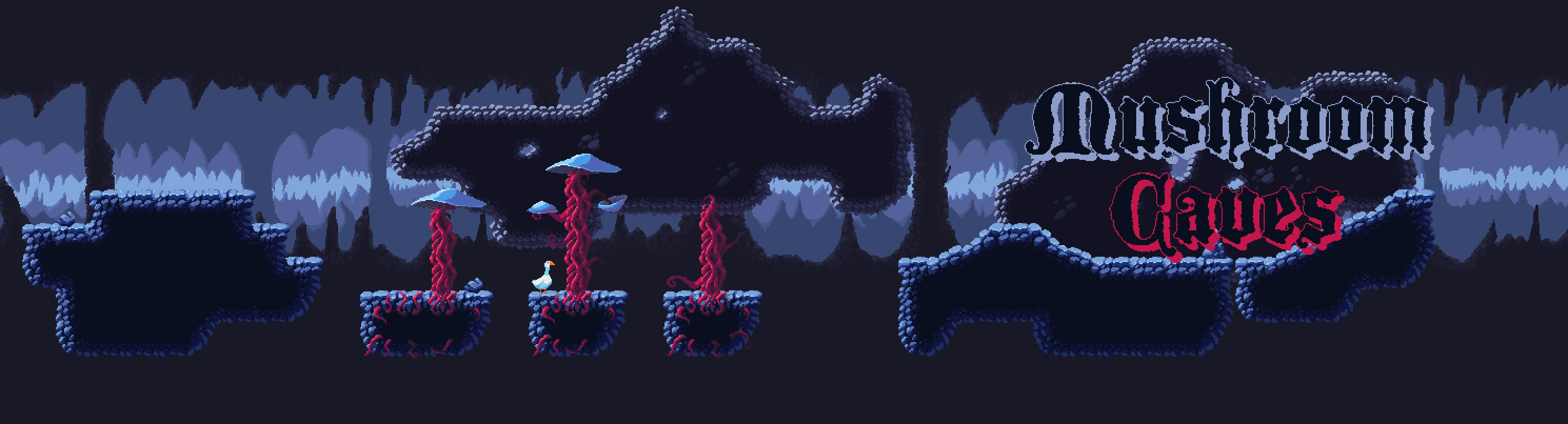 Pixel art Mushroom Caves