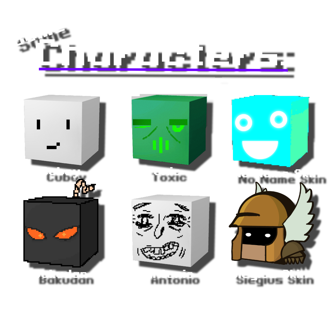Some characters of Just Pong