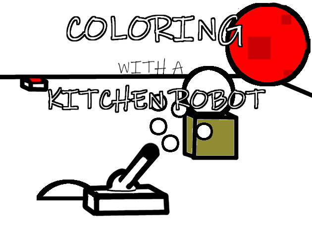 Coloring with a kitchen robot