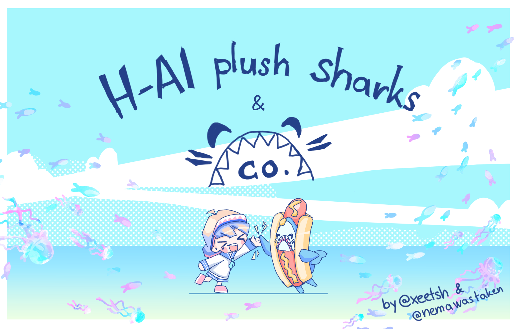 H-AI plush sharks & co.