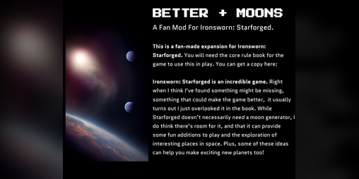 Cover image for BETTER + MOONS