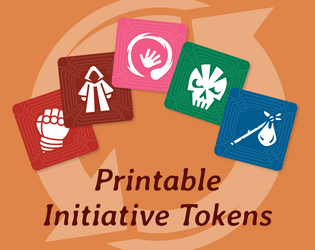 Printable Initiative Tokens   - Printable Initiative Tokens compatible with Troika! 