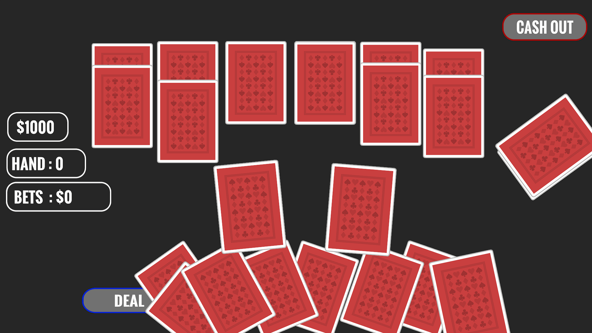 BlackJack C In Unity 201 project by Rudi Naudè