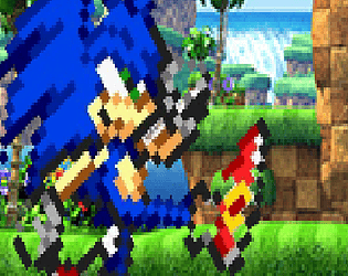 Sonic runs adventure world