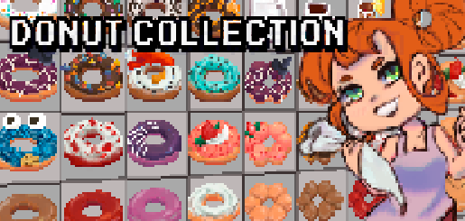 Donut's Sweets- 150 Pixel Art Assets