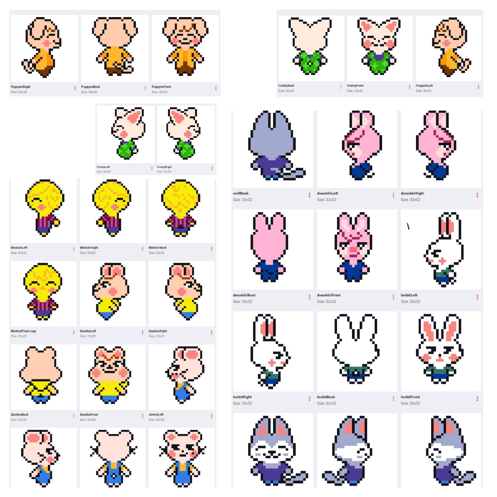 32-bit asset inspired skzoo by AlisaLoL