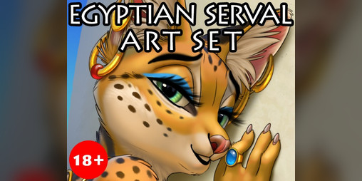 Cover image for Egyptian Serval - art set