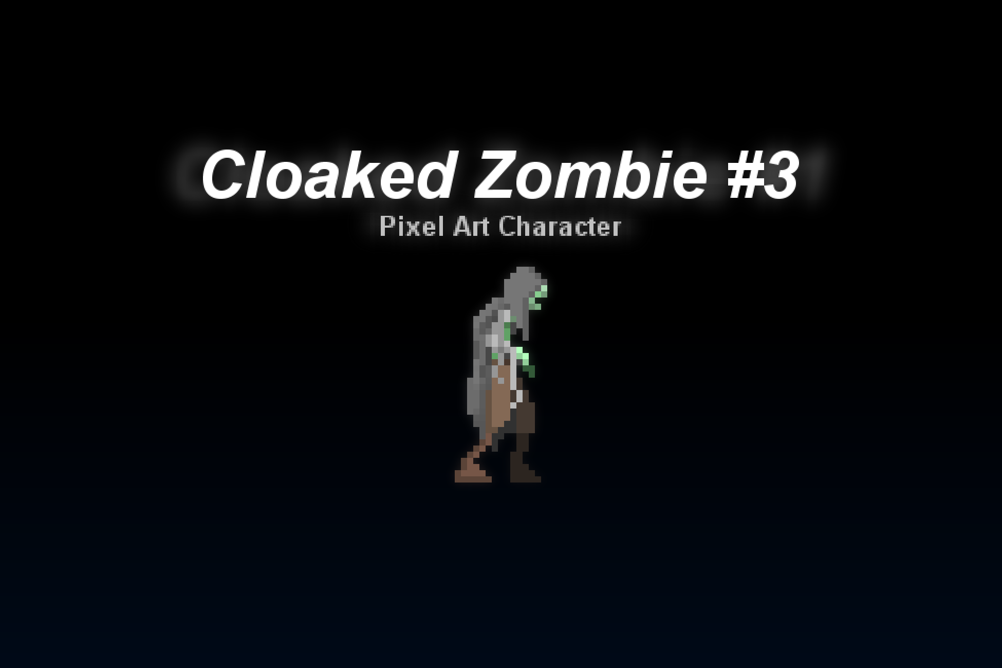 Cloaked Zombie #3 - Pixel Art Character