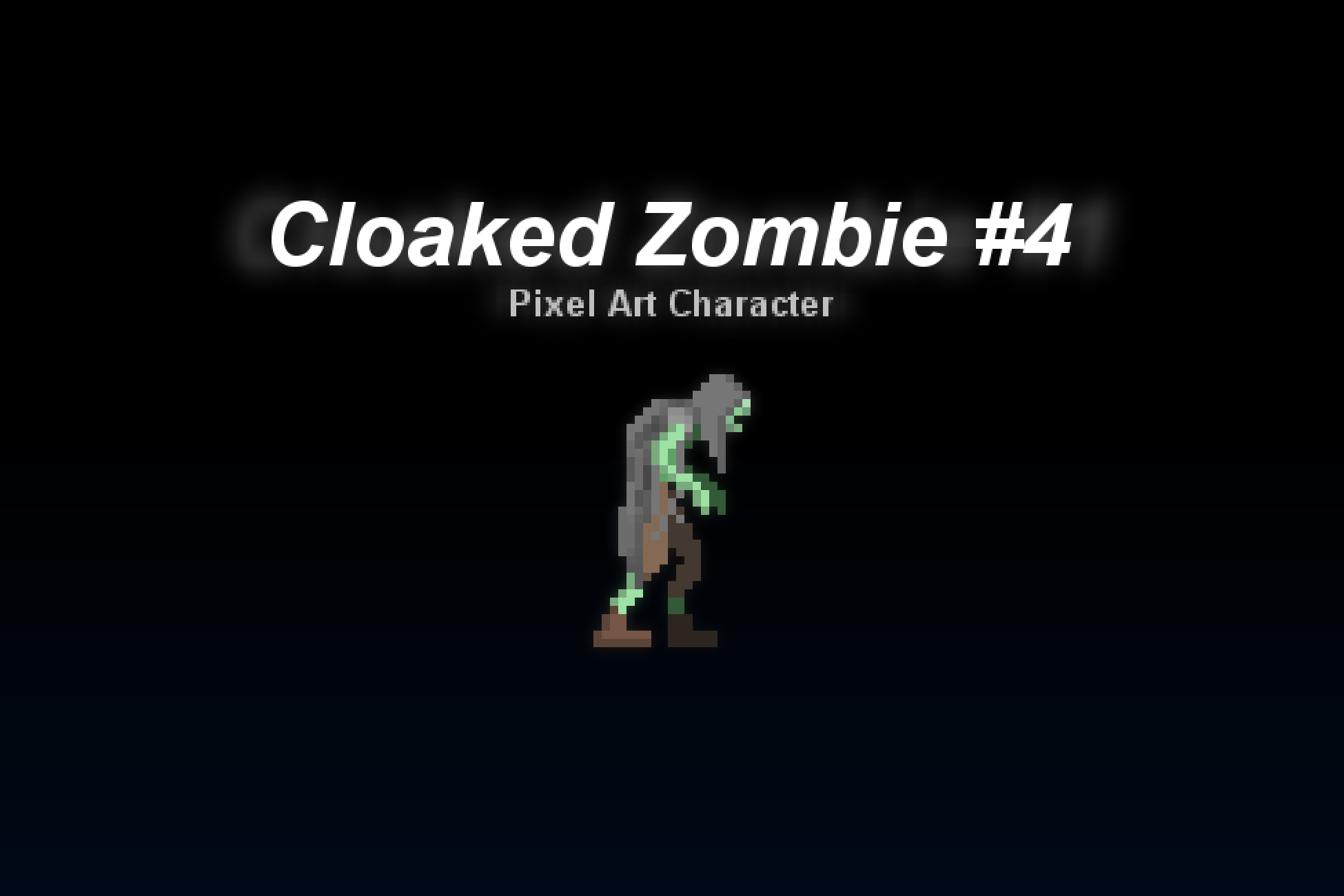 Cloaked Zombie #4 - Pixel Art Character