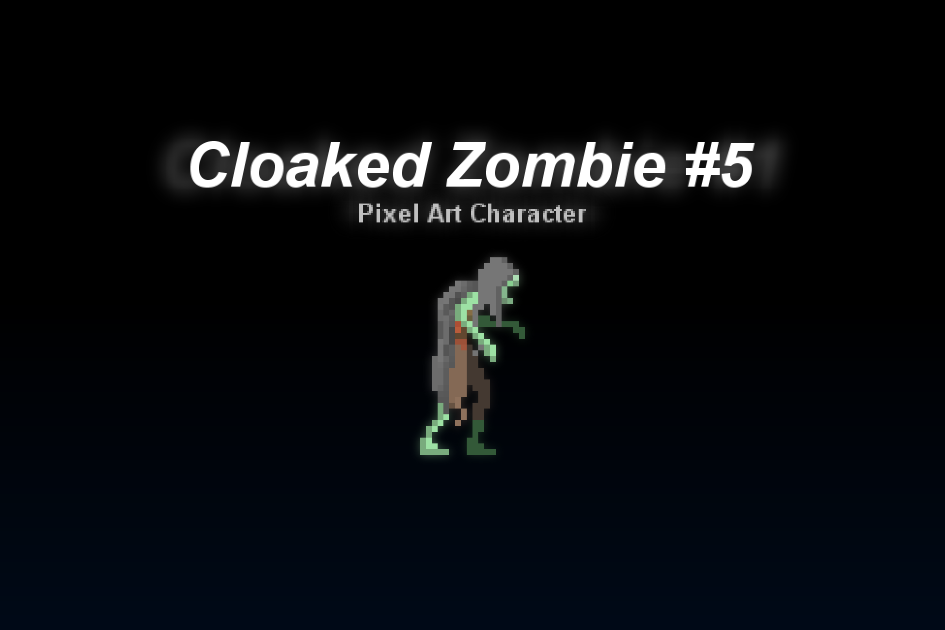 Cloaked Zombie #5 - Pixel Art Character
