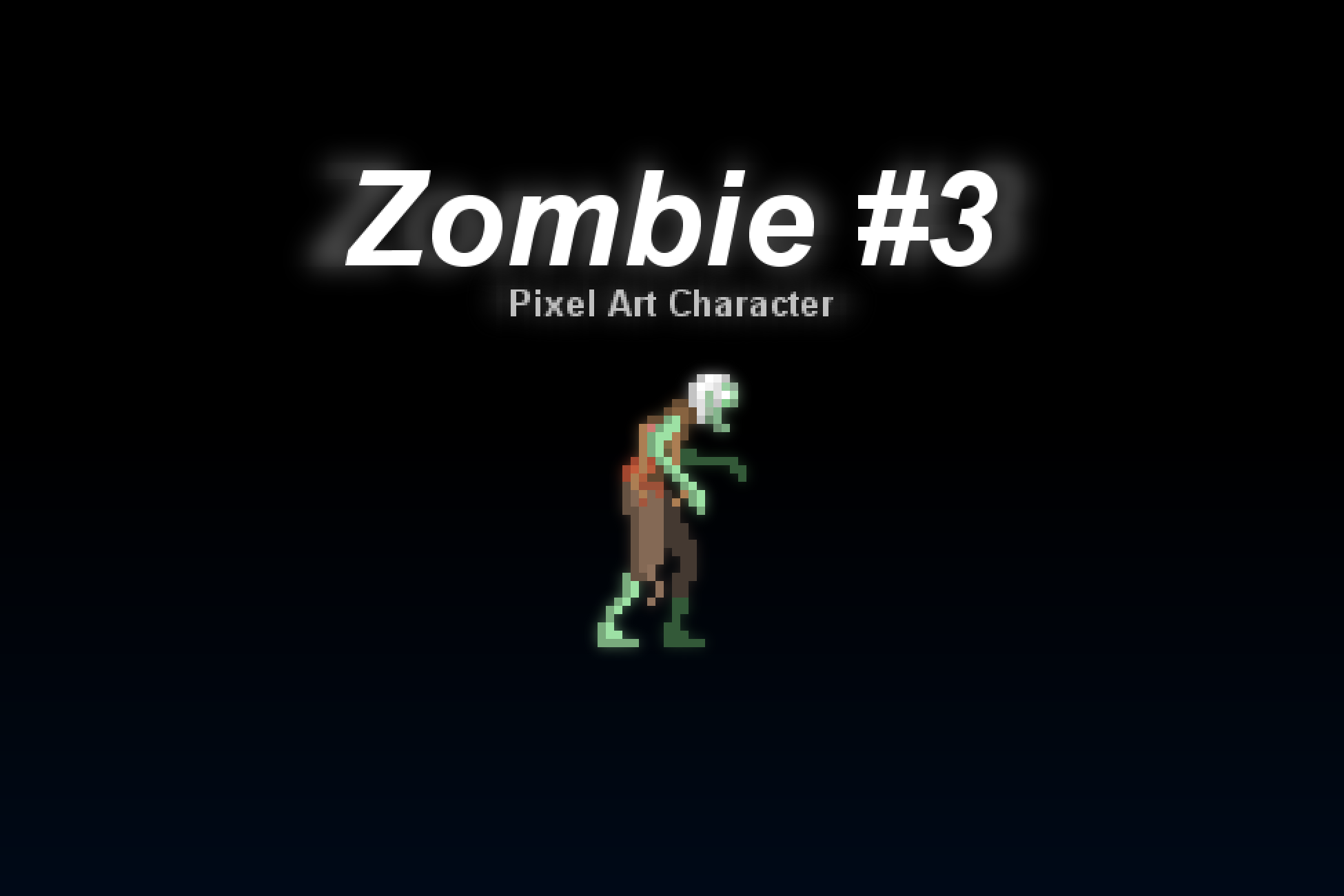 Zombie #3 - Pixel Art Character