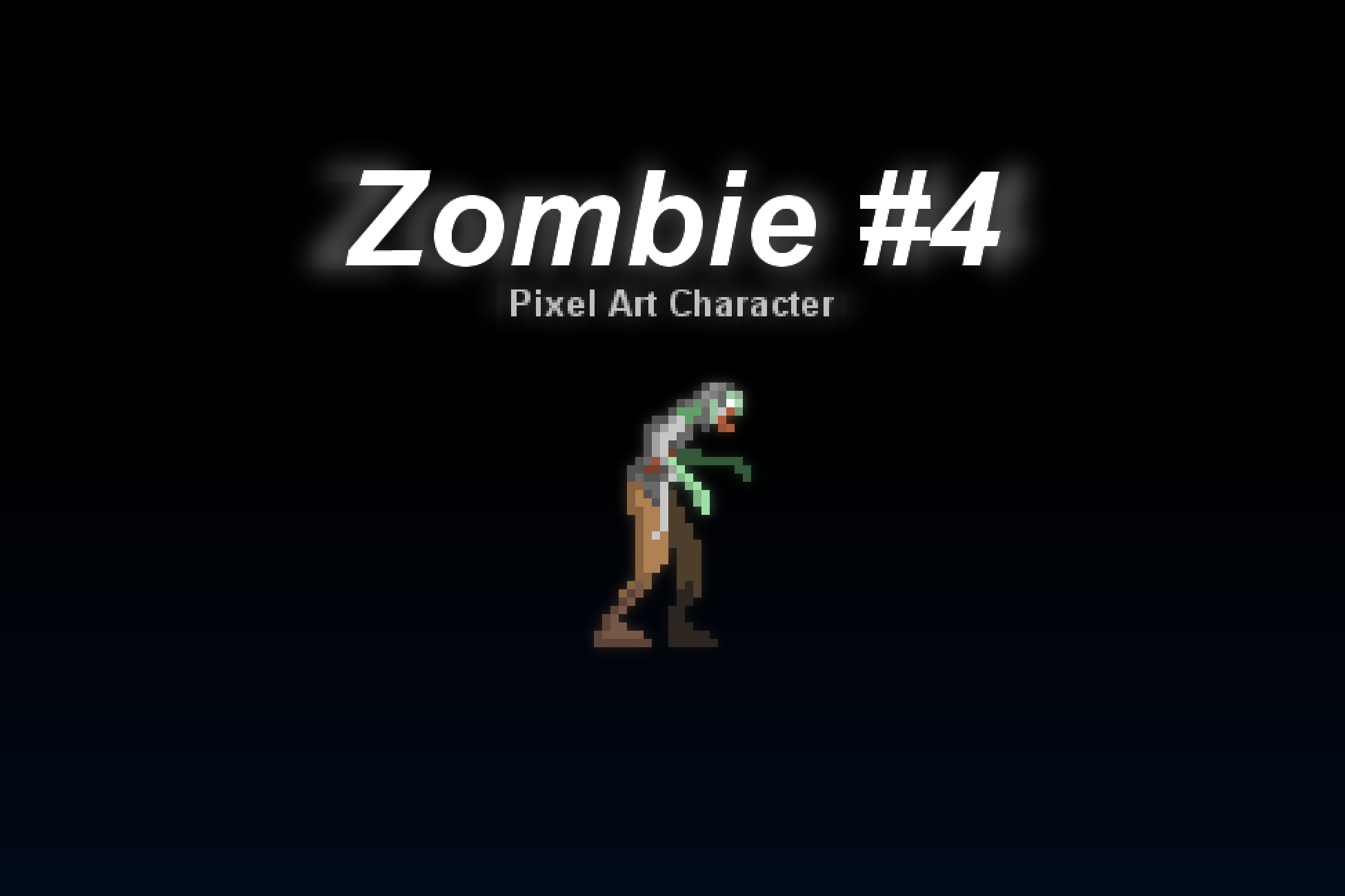 Zombie #4 - Pixel Art Character