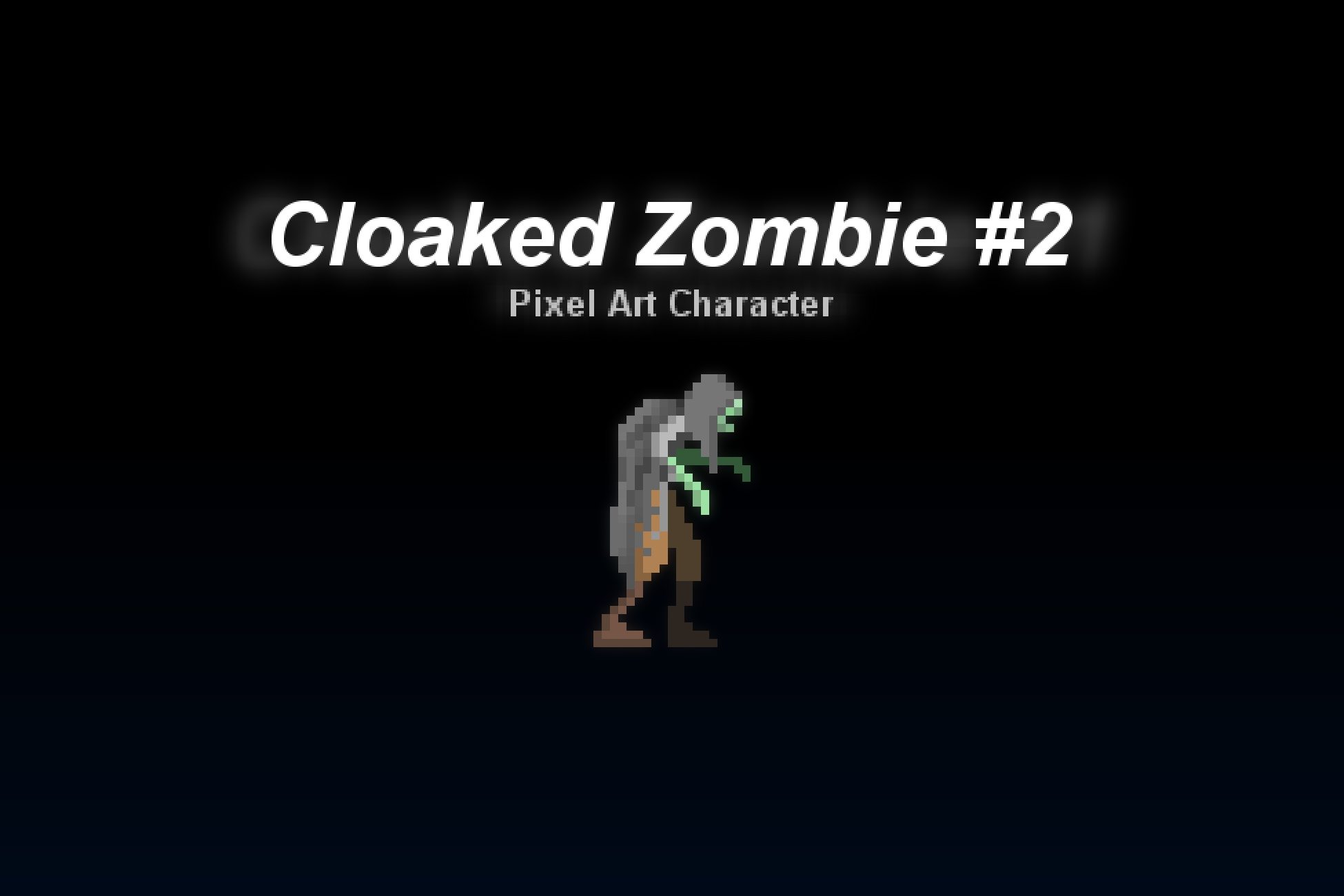 Cloaked Zombie #2 - Pixel Art Character