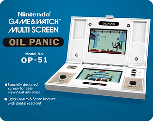 modèle 3D de Console de jeu Nintendo Game and Watch Parachute