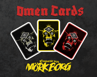 Omen Cards   - Printable omen counter cards compatible with Mörk Borg 