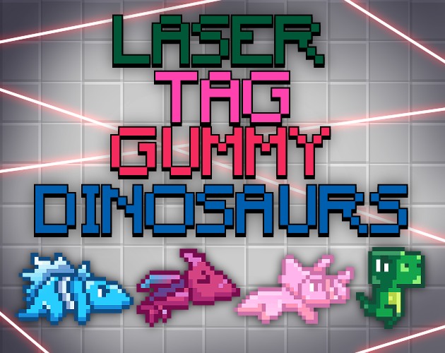 Cover image for Laser Tag Gummy Dinosaurs