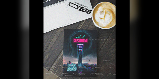 Cover image for Gods of Greed - an adventure for Cy-Borg