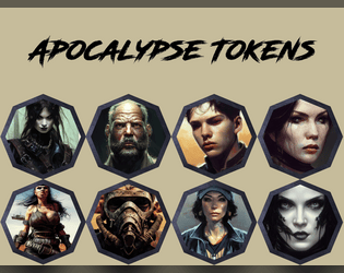 90+ Apocalypse Character VTT Tokens by Jackledead   - 95 transparency png tokens 