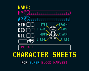 Super Blood Harvest | Character Sheet  