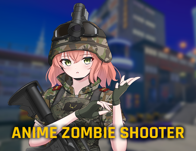 Premium Photo | Anime style image of a woman surrounded by zombies in a  city generative ai