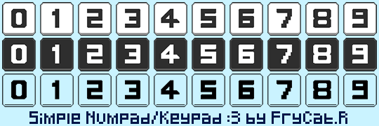 Simple Pixel Numpad/Keypad