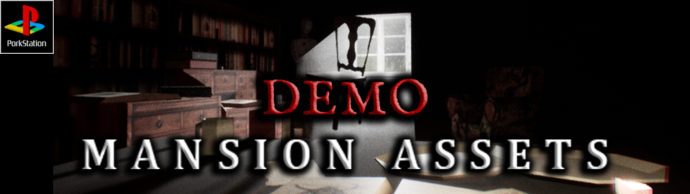 Retro PSX Style Mansion Assets - Demo