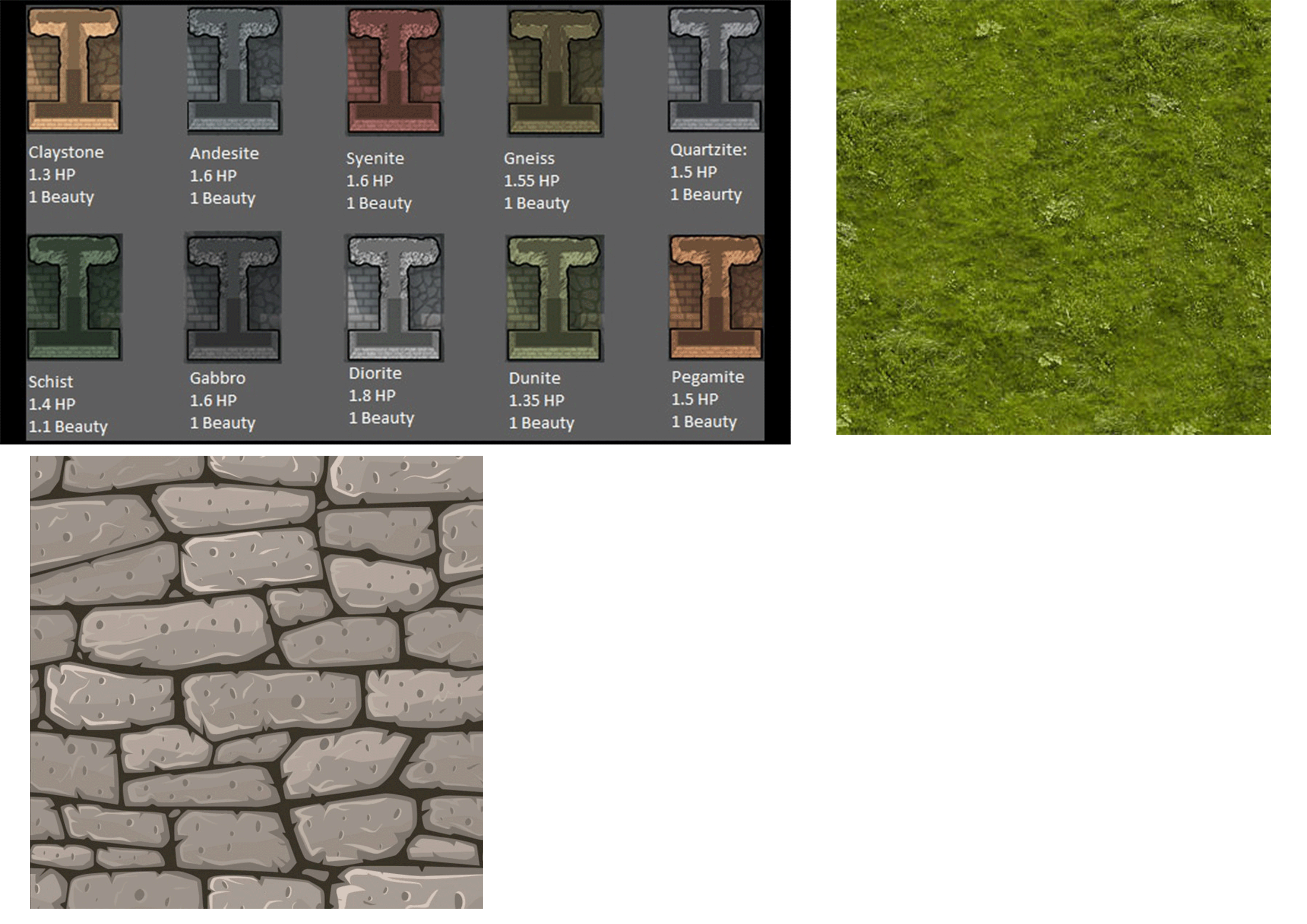 Stone and Grass textures