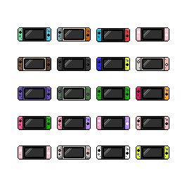 Pixelated Nintendo Switch Reskins By Lo-fe