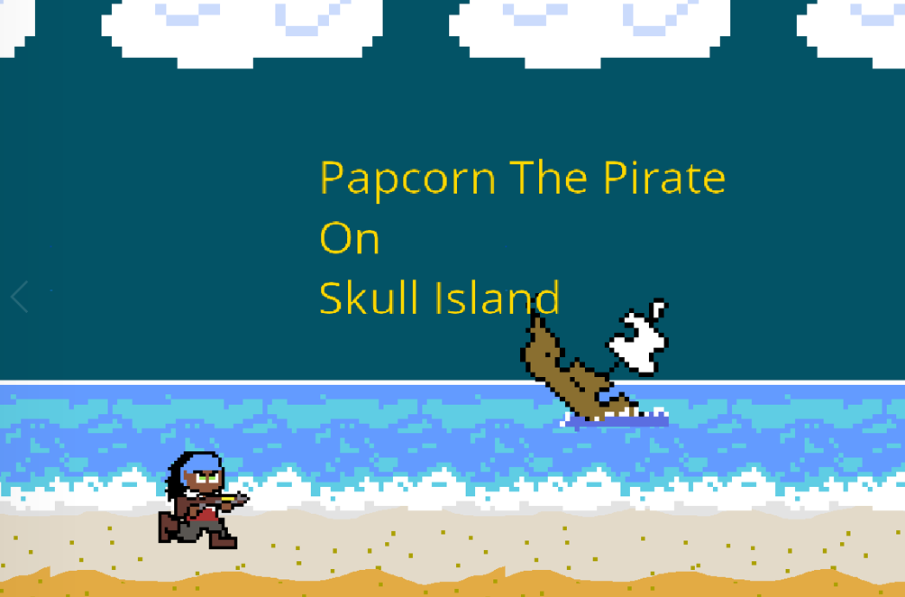 Papcorn the Pirate on Skull Island