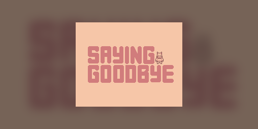 Cover image for Saying Goodbye