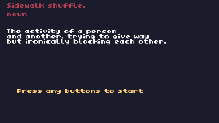 Sidewalk Shuffle Simulator