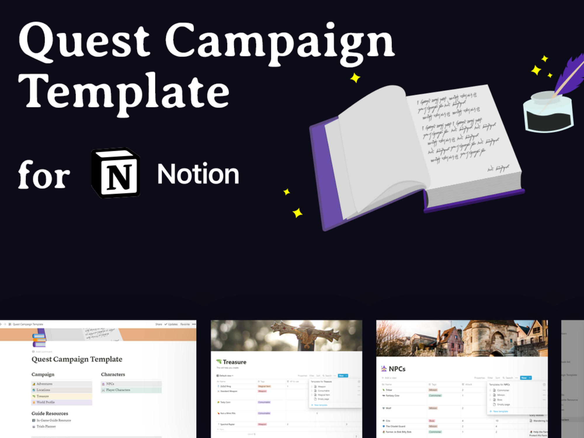 quest-rpg-notion-campaign-template-notion-template-ttrpg-by-minva