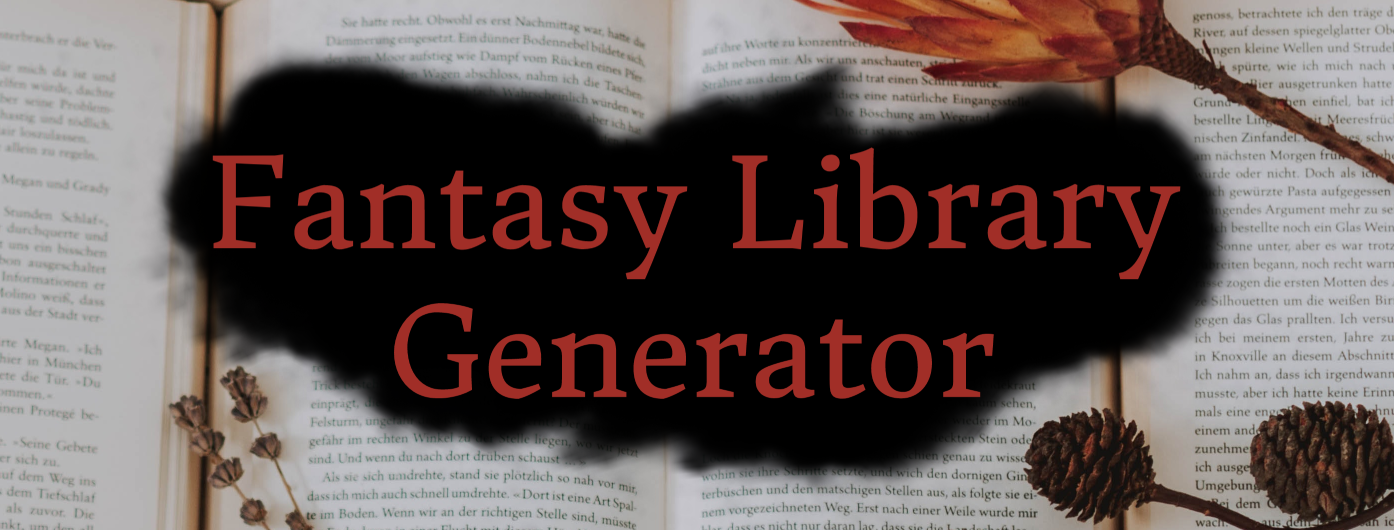 Fantasy Library Generator