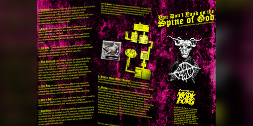 Cover image for YOU DON'T YANK ON THE SPINE OF GOD - A Mörk Borg Album Crawl