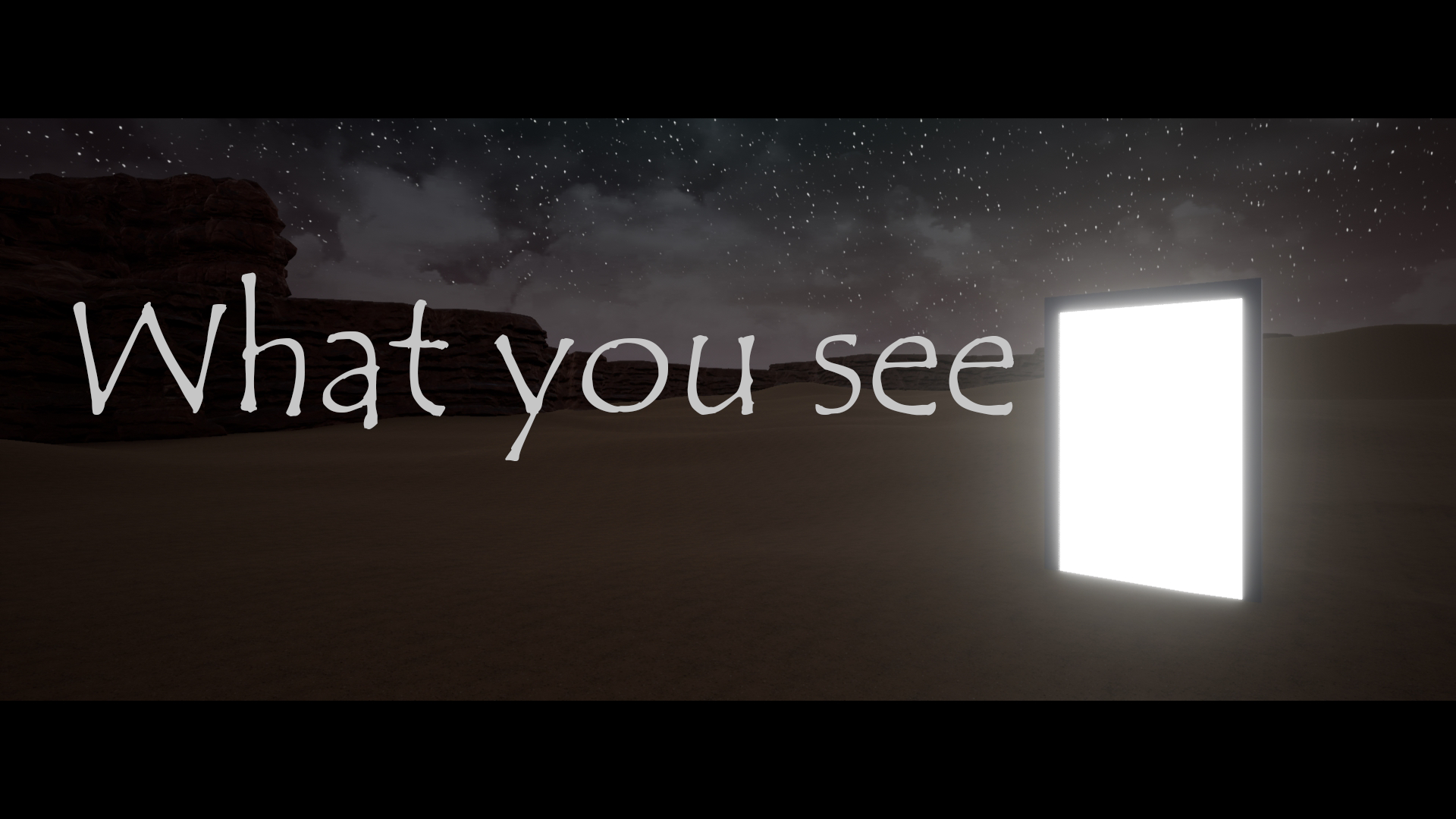 What you see