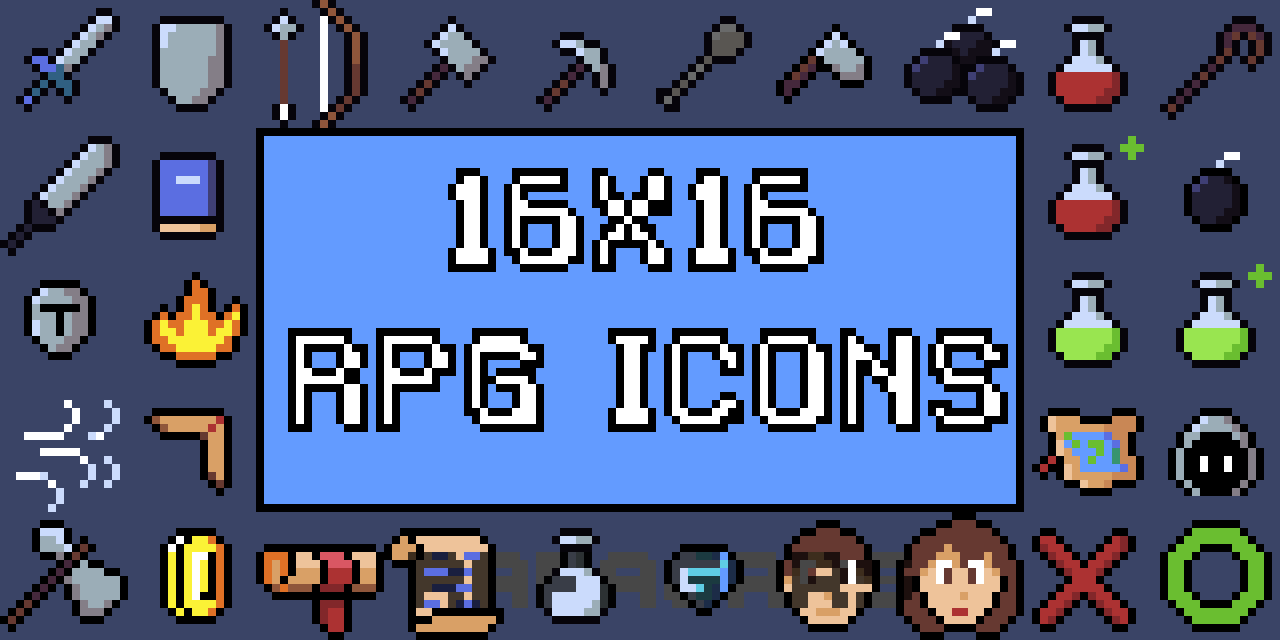 16x16 RPG Icons