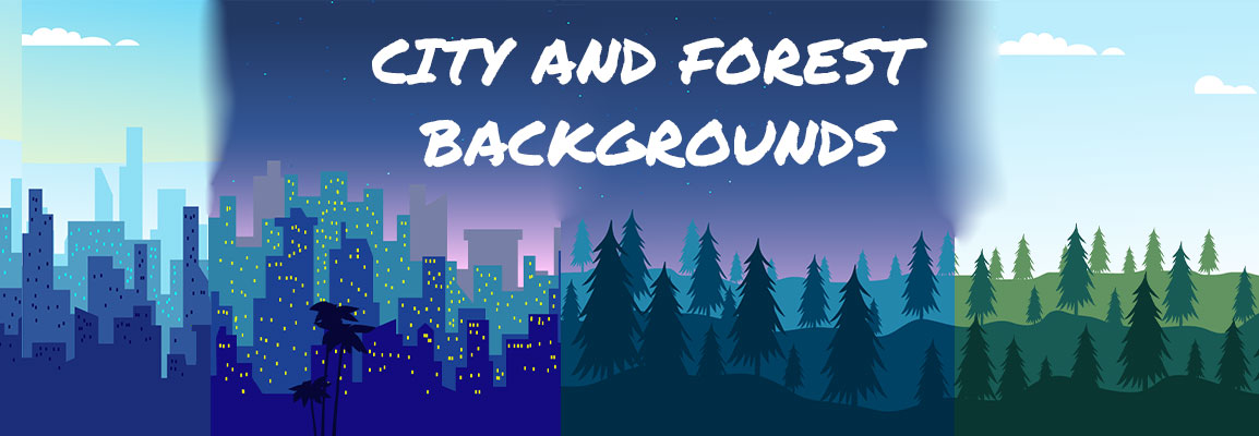 City and forest Backgrounds