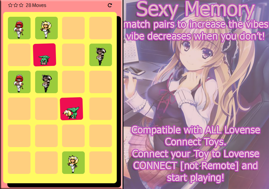 Sexy Memory Sex Toy Powered Gaming by sextoygames