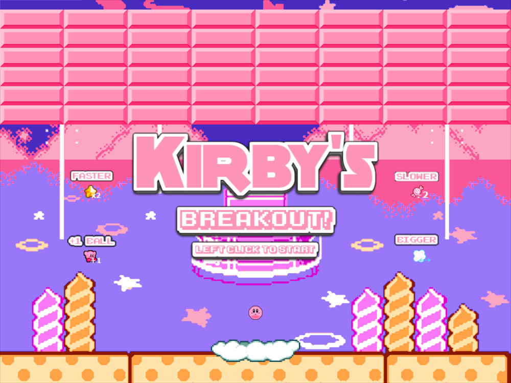 Cover image for Kirby's breakout: fangame