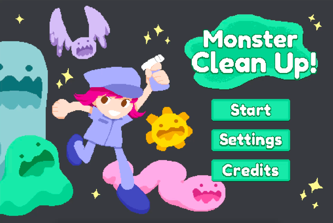 Monster Clean Up titlescreen