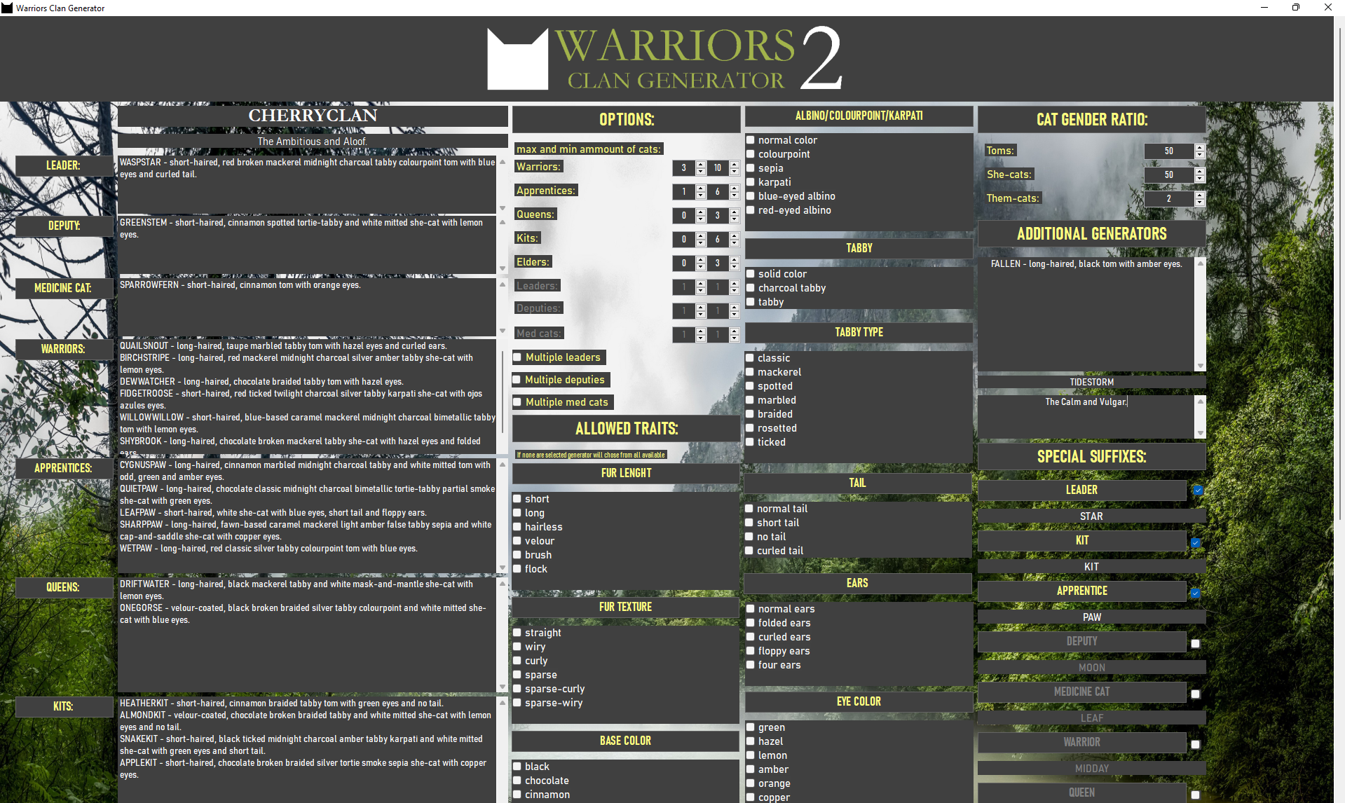 Warriors Tribe Name Generator ― Perchance