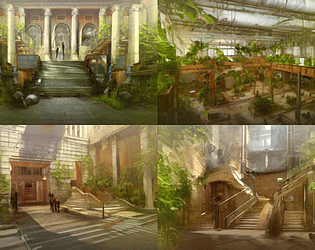 Water-Powered Solarpunk City Pack: 10 Visual Novel Backgrounds by Rachel  Chen