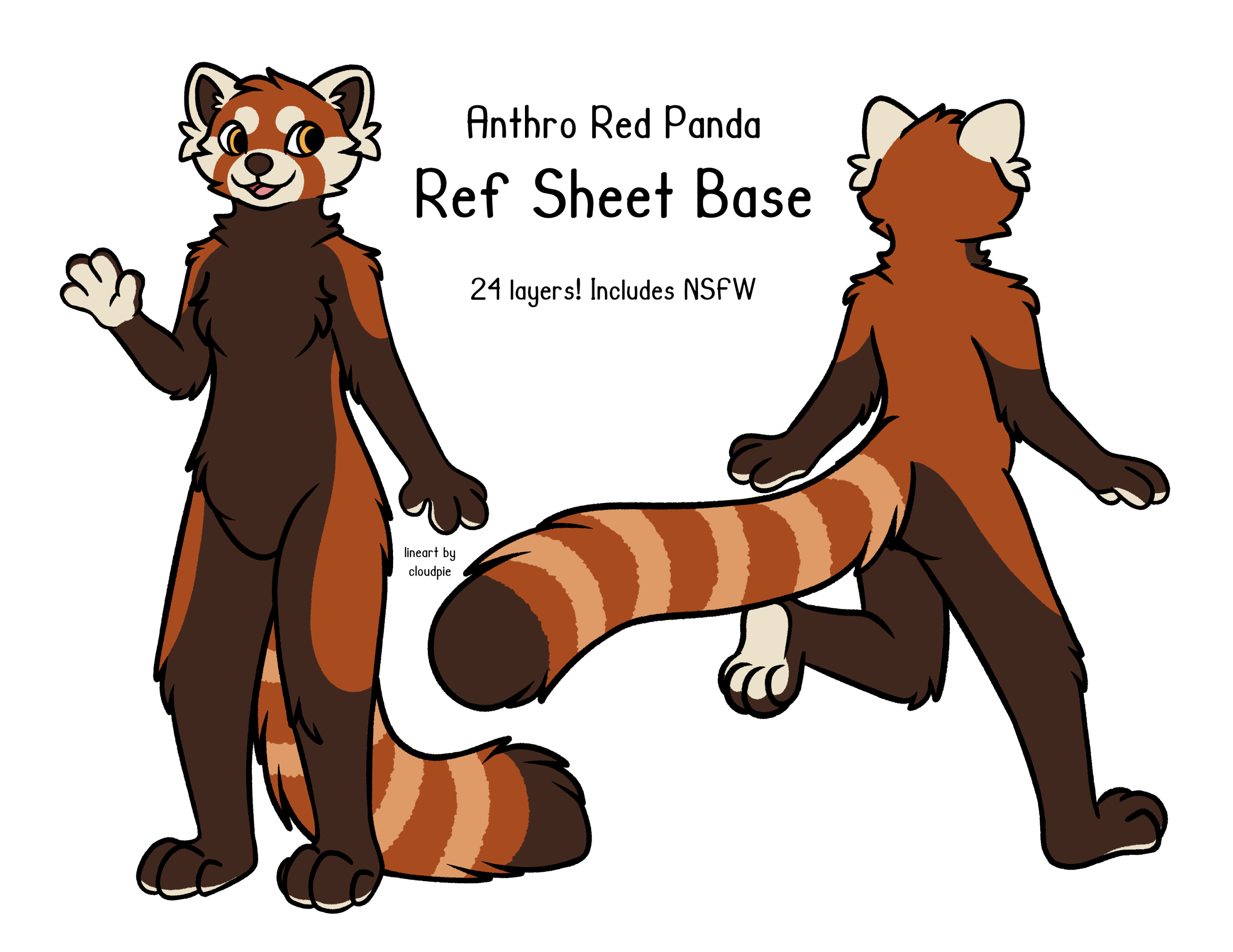 Anthro red panda