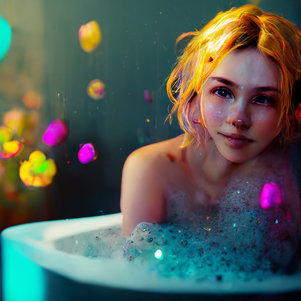 AI Art: bubble girl 2 by @Dreamer