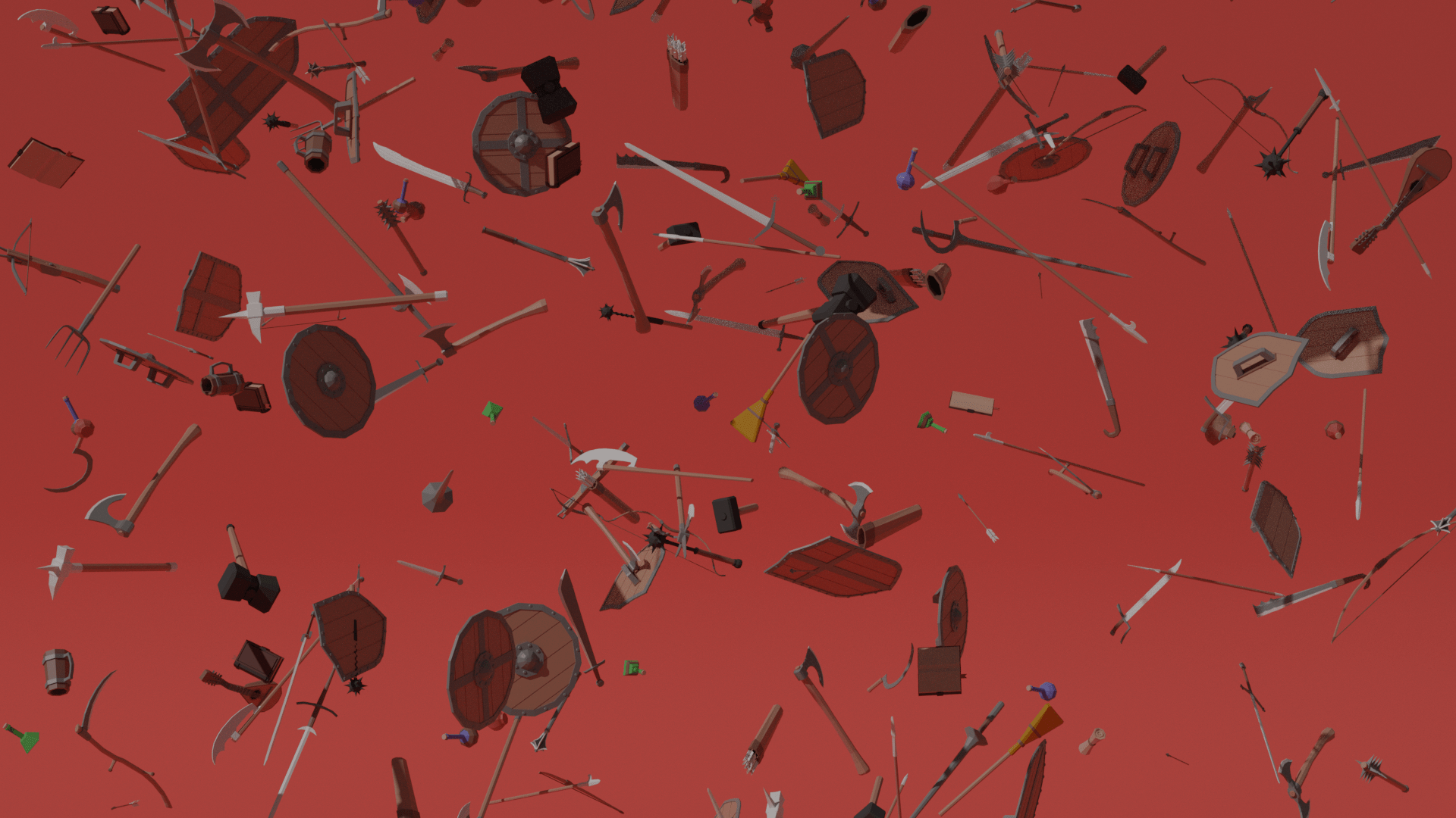 Low Poly Medieval Weapons