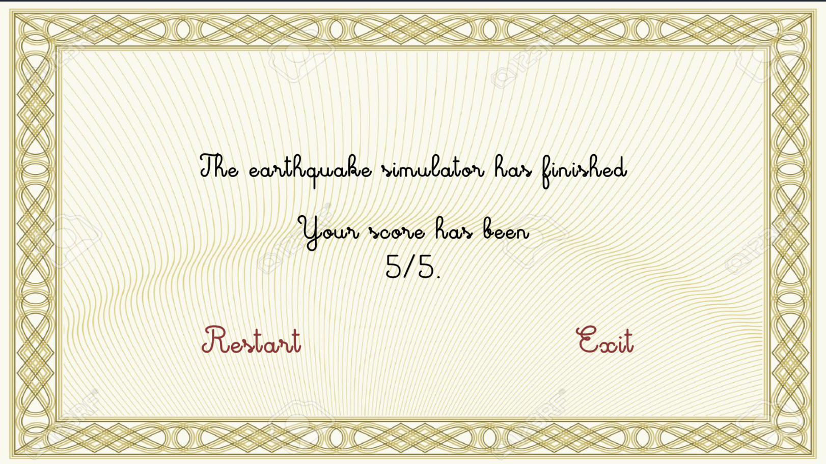 School Earthquake Simulator
