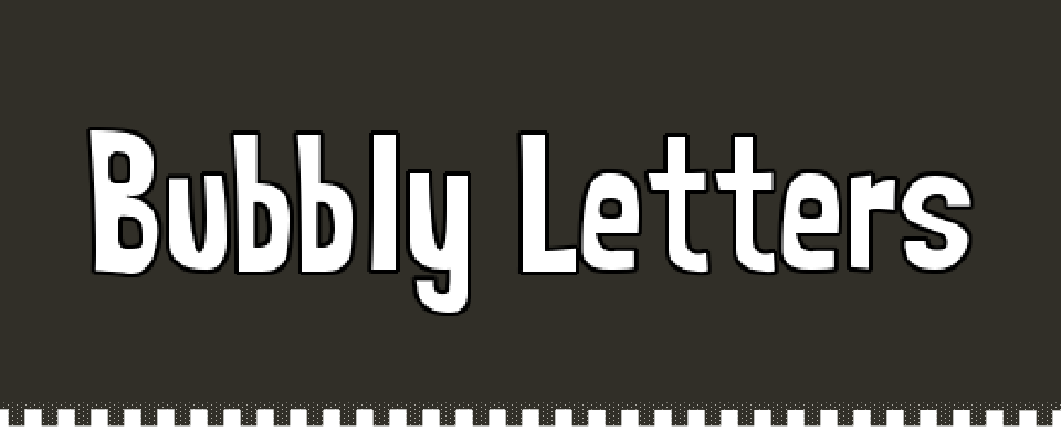 BubblyLetters (Playdate)