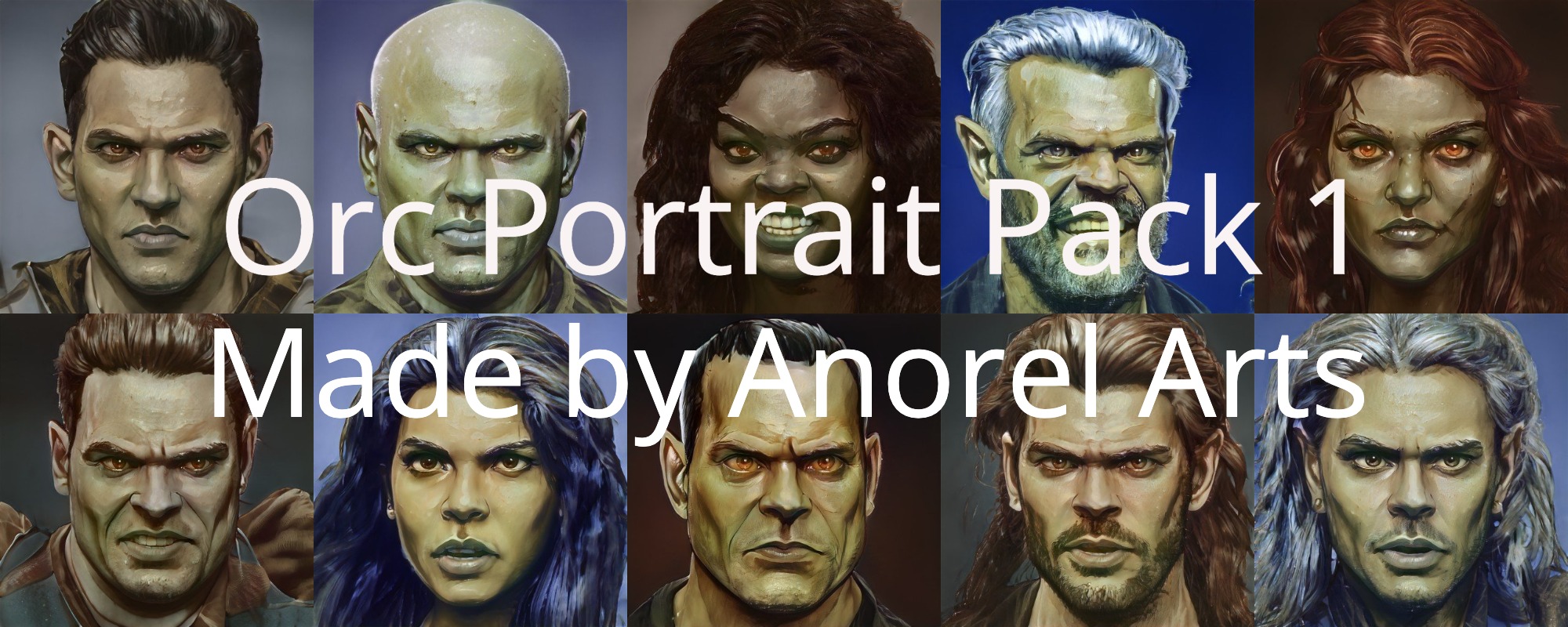 Orc Portrait Pack 1